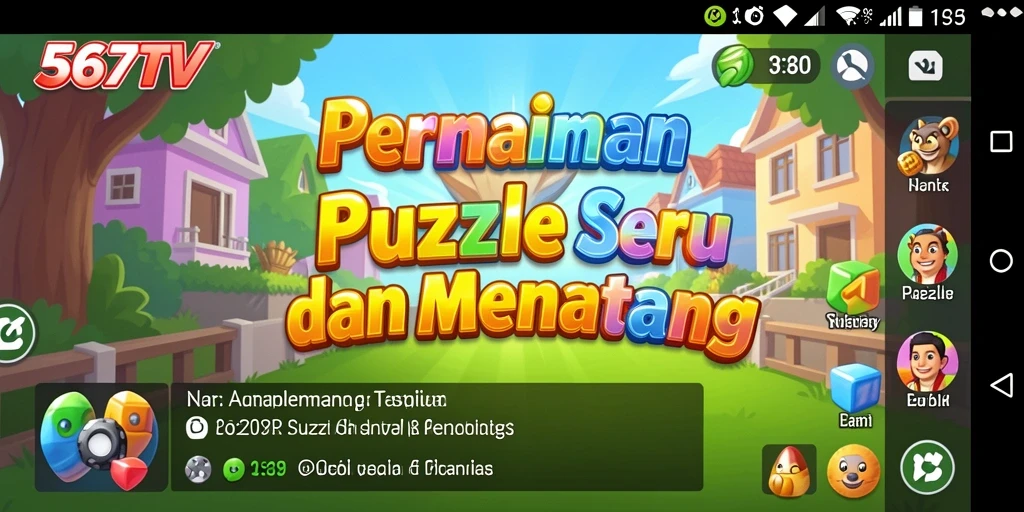 Screenshot 567TV menampilkan gameplay Puzzle yang mengasyikkan.