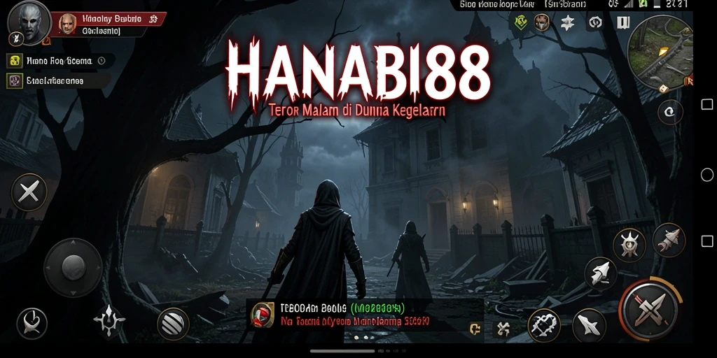 Screenshot utama HANABI88 memperlihatkan suasana mencekam dalam gameplay.