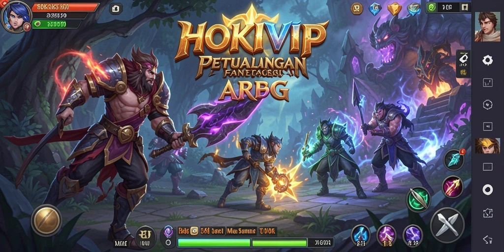 Screenshot HOKIVIP menampilkan aksi seru dalam pertempuran ARPG.