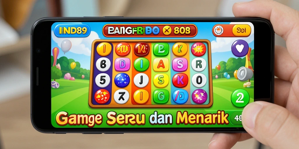 Tampilan gameplay Bingo yang seru dan mendebarkan.