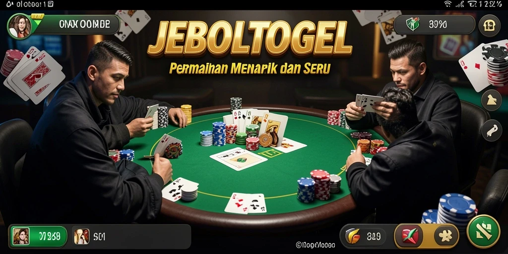 Screenshot gameplay Poker di JEBOLTOGEL yang menampilkan aksi seru.