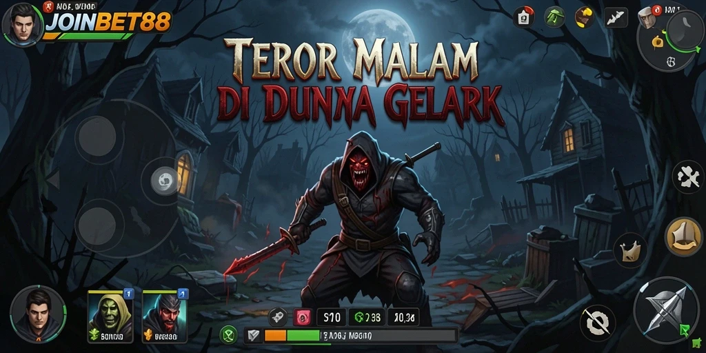 Gameplay menegangkan di dunia horor yang gelap.