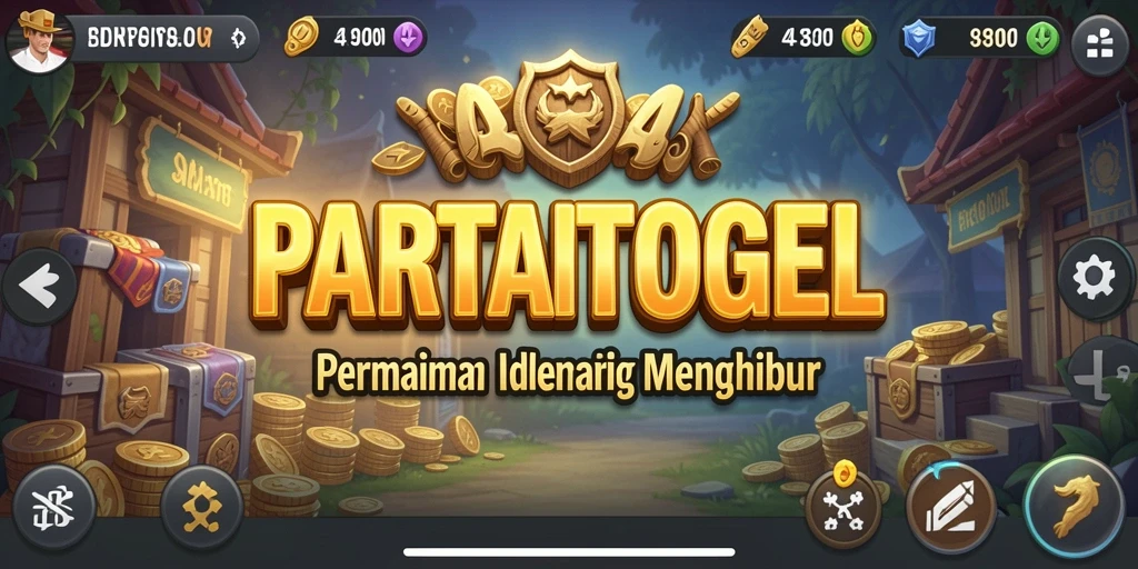 Screenshot gameplay PARTAITOGEL menampilkan aksi Idle yang menghibur.