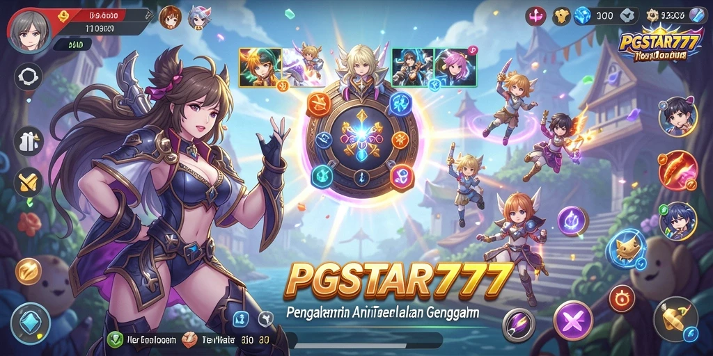 Screenshot PGSTAR777 menampilkan aksi seru dalam dunia anime yang penuh warna.