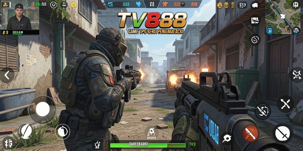 Tampilan gameplay TV888 dengan pertempuran intens dan grafis menawan.